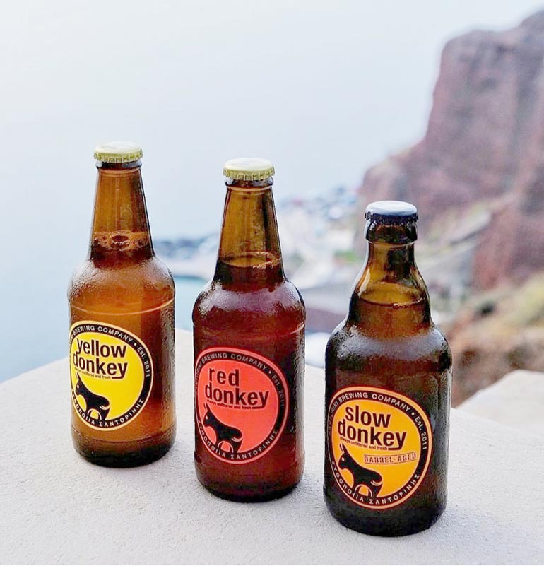 santorini donkey beers